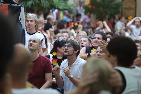 Fans in Würzburg