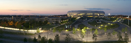 Ausschnitt des Panoramas der Arena München